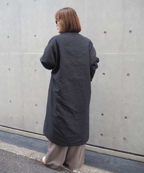 qualite(カリテ)の「最終在庫入荷!在庫あるのみ【昨年完売ダウンが進化して新登場】タスランポリリバーロングダウン/リバーシブル可能//冬服/オフィスカジュアル/モンスターパーカー(ダウンジャケット/コート・レディース・ブラック/ベージュ・38/34)」の15枚目の写真