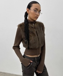 BLACKUP ショーボンハイネックファージャケット BLACKUP ショーボンハイネックファージャケット BLACKUP ショー