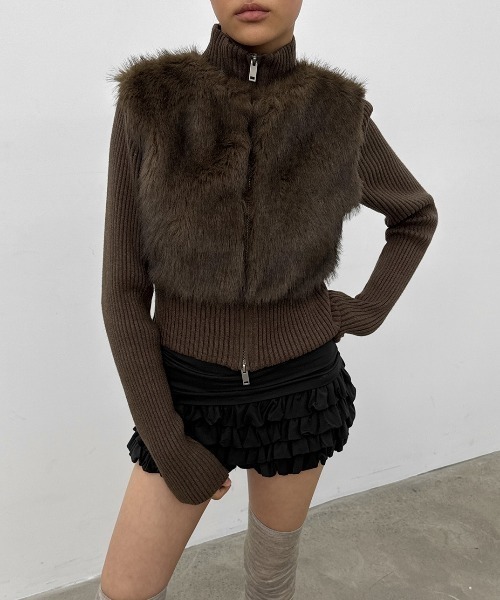 セール】[MADE] ファーニットコンビジップアップ（その他アウター