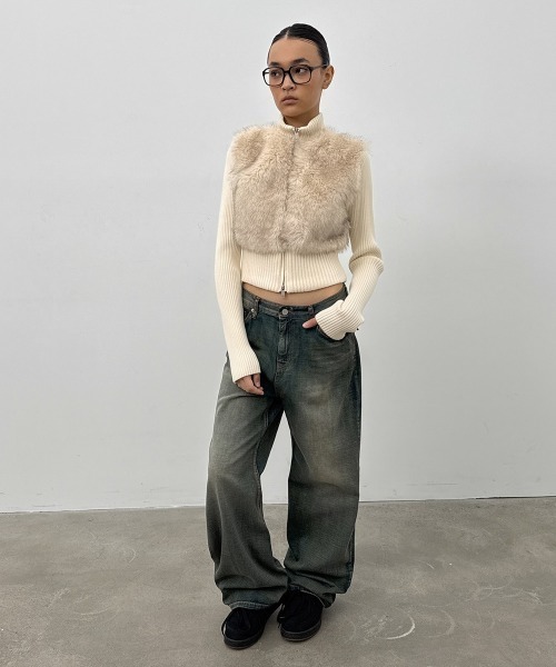 MADE] ファーニットコンビジップアップ（その他アウター）｜BLACKUP