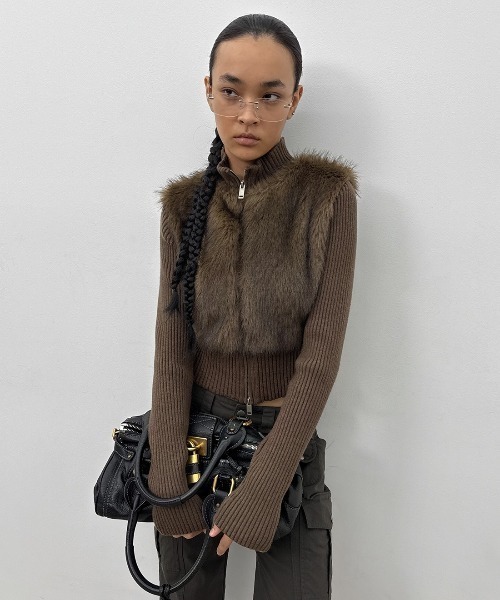 セール】[MADE] ファーニットコンビジップアップ（その他アウター