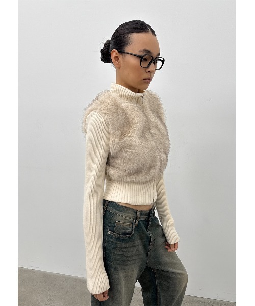 セール】[MADE] ファーニットコンビジップアップ（その他アウター