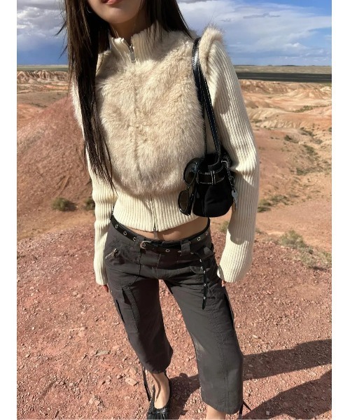 セール】[MADE] ファーニットコンビジップアップ（その他アウター