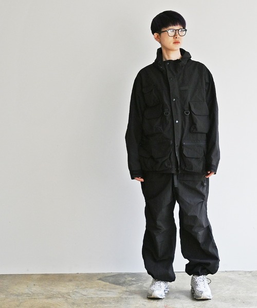 Magine（マージン）の「NoiR ノアール Connect Hooded Jacket/ ナイロン コネクト フーデッドジャケット（マウンテンパーカー・メンズ・ブラック・L/M）」の19枚目の写真