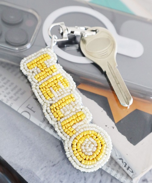 オリジナル ロゴビーズキーホルダー（ステーショナリー）｜niko and