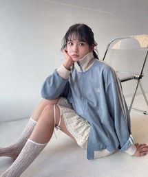 AS KNOW AS plus | ♪スウェード サイドライン Wジップトラックジャケット 【UNISEX ITEM】(ジャージ)