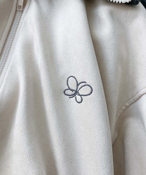 AS KNOW AS plus（アズノゥアズプラス）の「♪スウェード サイドライン Wジップトラックジャケット 【UNISEX ITEM】（ジャージ・レディース・アイボリー/ブラウン/スミクロ/ピンク・FREE）」の19枚目の写真