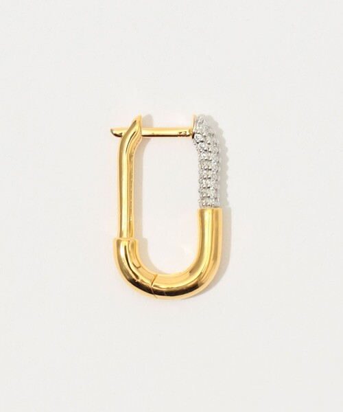 TOMORROWLAND (トゥモローランド)の「Otiumberg. Pave Staple hoop 片耳ピアス(ピアス(片耳用)・レディース・ゴールド・FREE)」の4枚目の写真