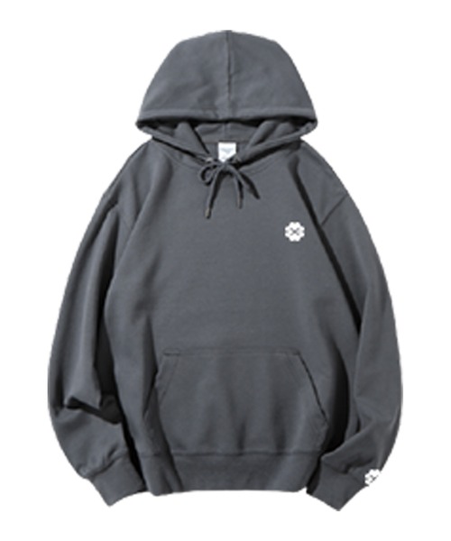 CLOVER DEPOT(クローバーデポ)の「「NOT型崩れ」ゆるパーカー/フード付きロゴスウェット(CLOVER DEPOT)(スウェット・レディース・グリーン/ベージュ/ネイビー/ブラック・M/L/XL)」の20枚目の写真