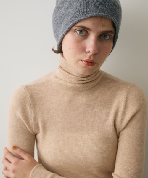 full/fill.（フルフィル）の「turtle neck besic knit / タートルネックベーシックニット（ニット/セーター・レディース・ブラウン/アイボリー/グレー/イエロー/ホワイト/ピンク・FREE）」の4枚目の写真