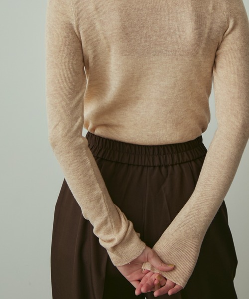 full/fill.（フルフィル）の「turtle neck besic knit / タートルネックベーシックニット（ニット/セーター・レディース・ブラウン/アイボリー/グレー/イエロー/ホワイト/ピンク・FREE）」の10枚目の写真