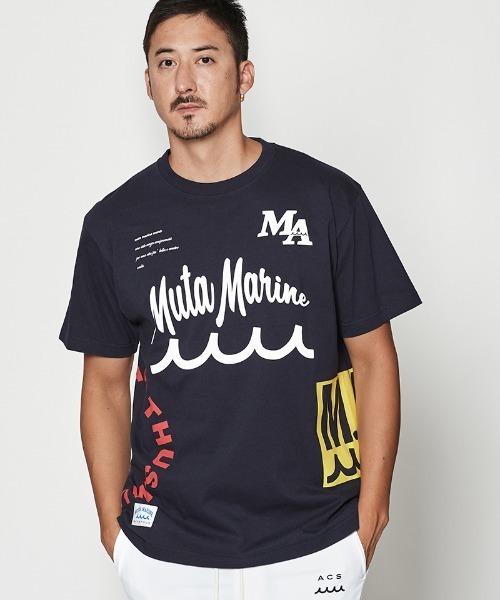 ACANTHUS（アカンサス）の「mt10034- Test Print Tee Tシャツ(MA2612)（Tシャツ/カットソー・メンズ・ホワイト/ネイビー/ブラック・S/M/L/XL）」の3枚目の写真