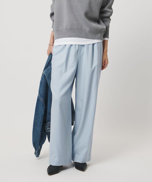 UNITED ARROWS（ユナイテッドアローズ）の「ウール イージー パンツ（その他パンツ・レディース・グレー系/その他9/オフホワイト/ブラック/ライトブルー/その他5・38/36/34）」の4枚目の写真