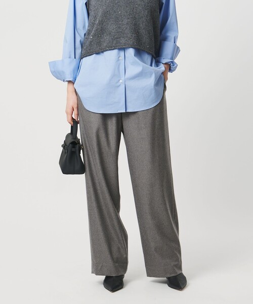 UNITED ARROWS（ユナイテッドアローズ）の「ウール イージー パンツ（その他パンツ・レディース・グレー系/その他9/オフホワイト/ブラック/ライトブルー/その他5・38/36/34）」の21枚目の写真