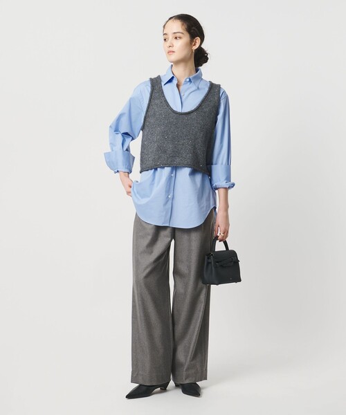 UNITED ARROWS（ユナイテッドアローズ）の「ウール イージー パンツ（その他パンツ・レディース・グレー系/その他9/オフホワイト/ブラック/ライトブルー/その他5・38/36/34）」の20枚目の写真