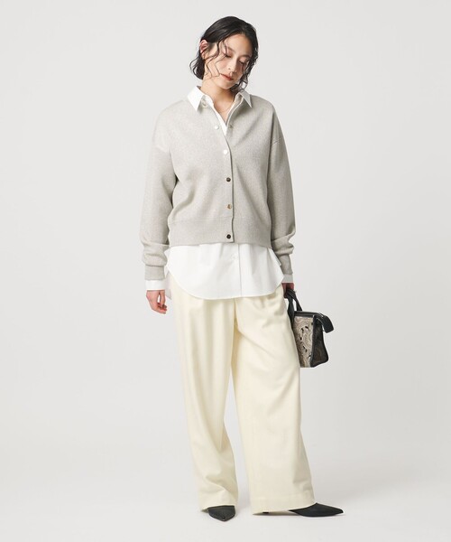 UNITED ARROWS（ユナイテッドアローズ）の「ウール イージー パンツ（その他パンツ・レディース・グレー系/その他9/オフホワイト/ブラック/ライトブルー/その他5・38/36/34）」の17枚目の写真