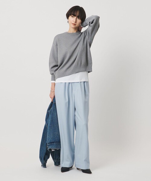 UNITED ARROWS（ユナイテッドアローズ）の「ウール イージー パンツ（その他パンツ・レディース・グレー系/その他9/オフホワイト/ブラック/ライトブルー/その他5・38/36/34）」の12枚目の写真