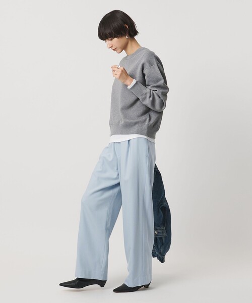 UNITED ARROWS（ユナイテッドアローズ）の「ウール イージー パンツ（その他パンツ・レディース・グレー系/その他9/オフホワイト/ブラック/ライトブルー/その他5・38/36/34）」の11枚目の写真