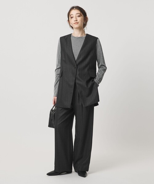 UNITED ARROWS（ユナイテッドアローズ）の「ウール イージー パンツ（その他パンツ・レディース・グレー系/その他9/オフホワイト/ブラック/ライトブルー/その他5・38/36/34）」の8枚目の写真