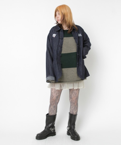 RNA（アールエヌエー）の「D1683 チュールキャミワンピ（ワンピース・レディース・オフホワイト/ドット/レオパード/ホワイト・MEDIUM）」の14枚目の写真