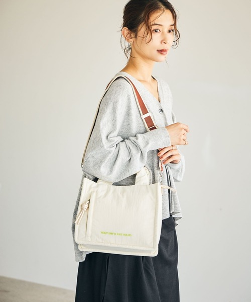 studio CLIP（スタディオクリップ）の「軽い中綿トート&ショルダー（ショルダーバッグ・レディース・ピンク/ブラウン/アイボリー/ブラック・FREE）」の7枚目の写真