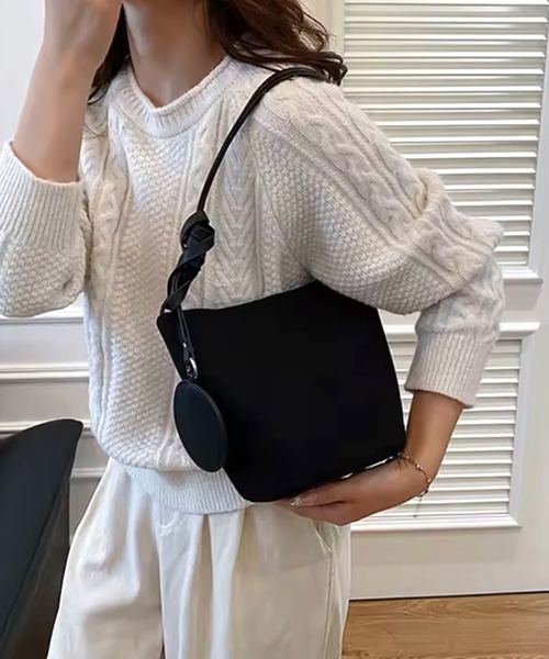 ammy.(エイミードット)の「【 ammy. / エイミードット 】 ミニ バケットバッグ(ショルダーバッグ・レディース・ブラック/ブラウン・FREE)」の9枚目の写真