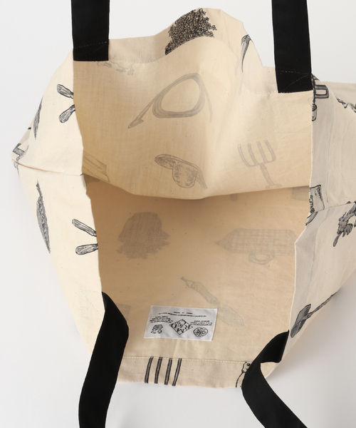 journal standard Furniture （ジャーナルスタンダードファニチャー）の「【R&D.M.Co/オールドマンズテイラー】GREAT GREEN THUMB TOTE BAG　トートバッグ（トートバッグ・レディース・ベージュ・FREE）」の4枚目の写真