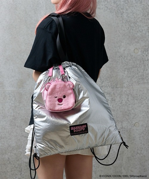 ZOZOSPOT（ゾゾスポット）の「ZANMANG LOOPY × ZOZOTOWN　ハンドルポーチ（ハンドバッグ・レディース・ピンク・F）」の4枚目の写真