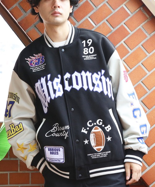 ８(eight)（エイト）の「スタジャン（スタジャン・メンズ・イエロー/ネイビー/ブラック・LARGE/MEDIUM/X-LARGE）」の8枚目の写真