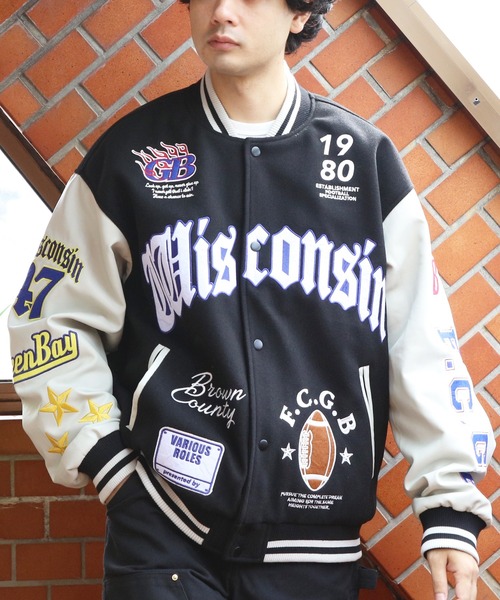 ８(eight)（エイト）の「スタジャン（スタジャン・メンズ・イエロー/ネイビー/ブラック・LARGE/MEDIUM/X-LARGE）」の9枚目の写真