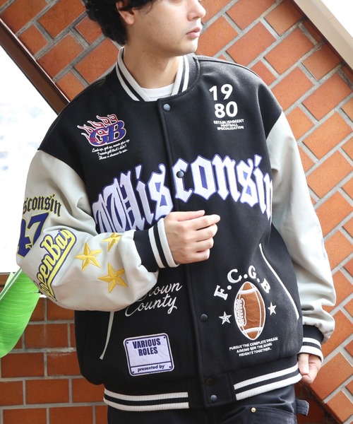 ８(eight)（エイト）の「スタジャン（スタジャン・メンズ・イエロー/ネイビー/ブラック・LARGE/MEDIUM/X-LARGE）」の10枚目の写真