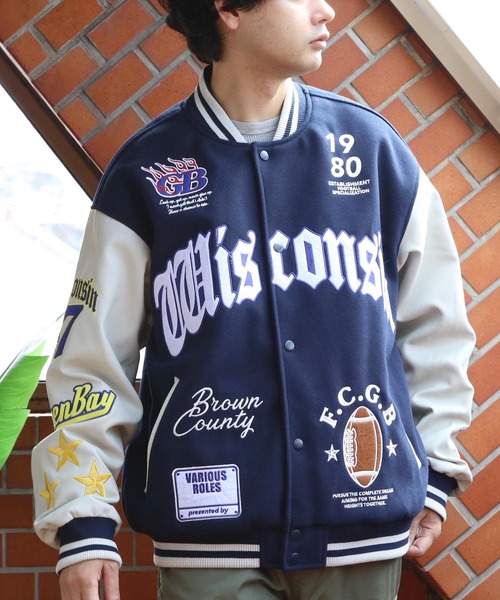 ８(eight)（エイト）の「スタジャン（スタジャン・メンズ・イエロー/ネイビー/ブラック・LARGE/MEDIUM/X-LARGE）」の21枚目の写真