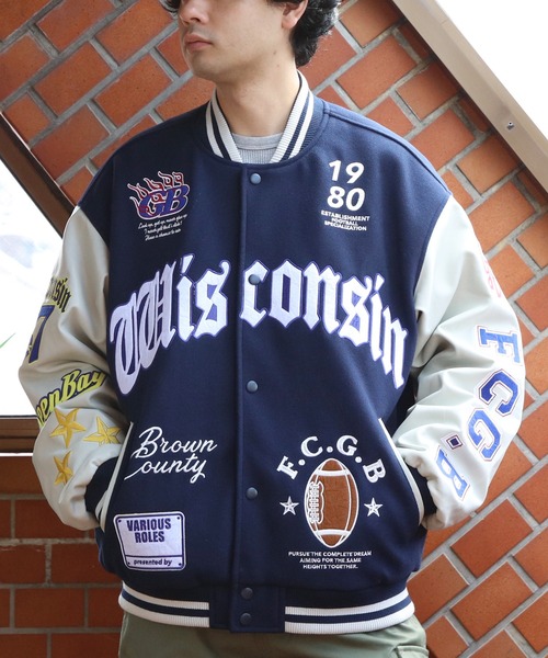 ８(eight)（エイト）の「スタジャン（スタジャン・メンズ・イエロー/ネイビー/ブラック・LARGE/MEDIUM/X-LARGE）」の22枚目の写真