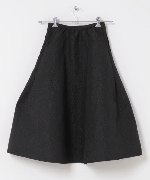 URBAN RESEARCH ROSSO WOMEN（アーバンリサーチ　ロッソ）の「ジャガードサイドタックフレアスカート（スカート・レディース・ブラック・36/38）」の10枚目の写真