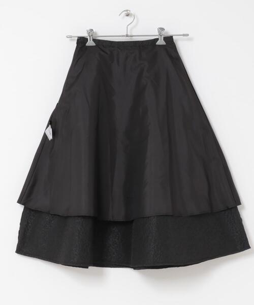 アーバンリサーチ ロッソ（URBAN RESEARCH ROSSO）/ジャガードサイドタックフレアスカート セール】ジャガードサイドタックフレアスカート（スカート）｜URBAN