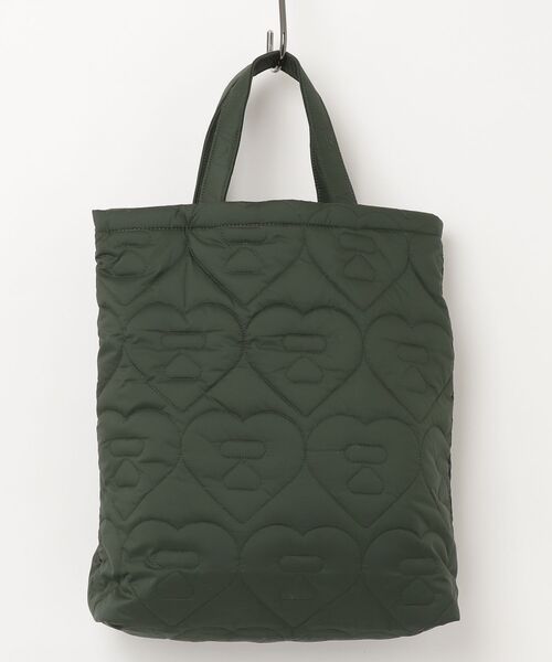 QUILTED HEART MONOGRAM TOTE BAG（トートバッグ）｜A BATHING APE（ア
