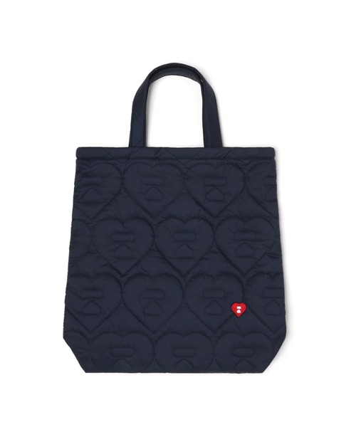 QUILTED HEART MONOGRAM TOTE BAG（トートバッグ）｜A BATHING APE（ア