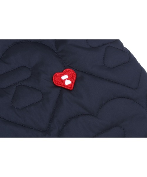 A BATHING APE（アベイシングエイプ）の「QUILTED HEART MONOGRAM TOTE BAG（トートバッグ・レディース・ネイビー/アイボリー/オリーブ・FREE）」の7枚目の写真