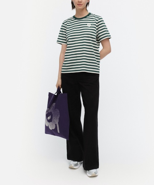 セール】【kioski】Tasaraita Unikko / tshirt（Tシャツ/カットソー