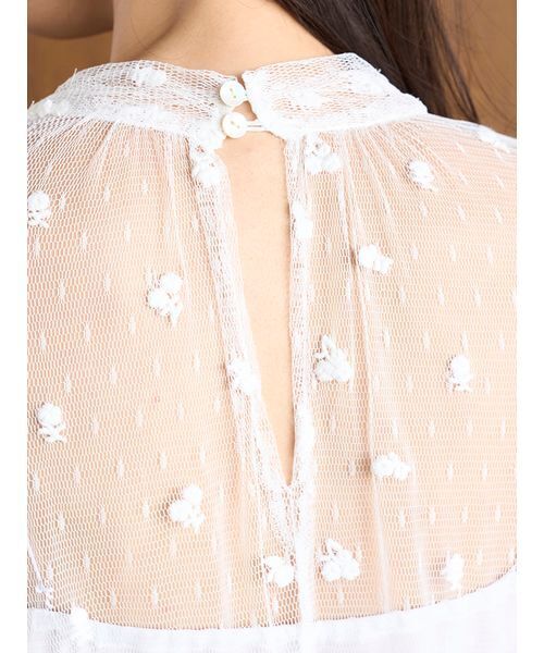 SNIDEL（スナイデル）の「チュールエンブロイダリーレースブラウス（シャツ/ブラウス・レディース・その他・F）」の16枚目の写真