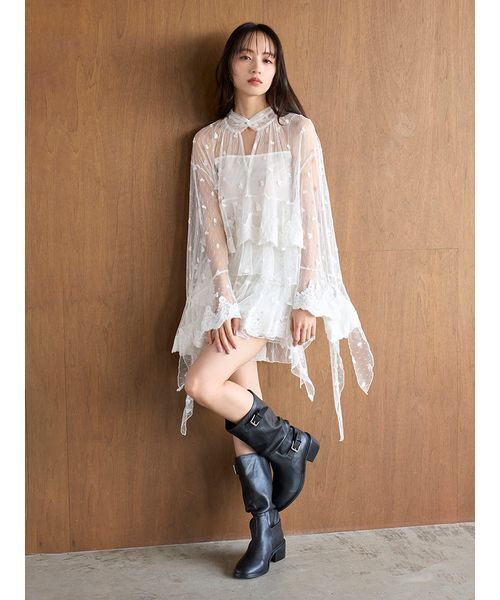 SNIDEL（スナイデル）の「チュールエンブロイダリーレースブラウス（シャツ/ブラウス・レディース・その他・F）」の19枚目の写真