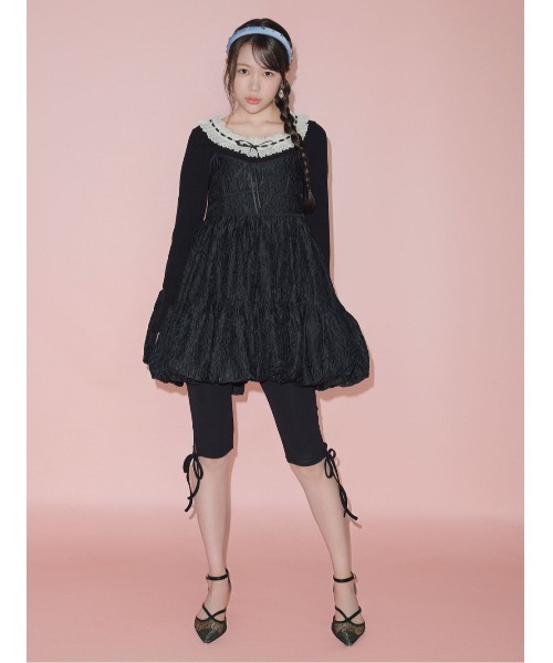 LILY BROWN(リリーブラウン)の「【LILY BROWN Lingerie】フリルレースボディスーツ(Tシャツ/カットソー・レディース・ホワイト/グレー/ブラック・F)」の5枚目の写真