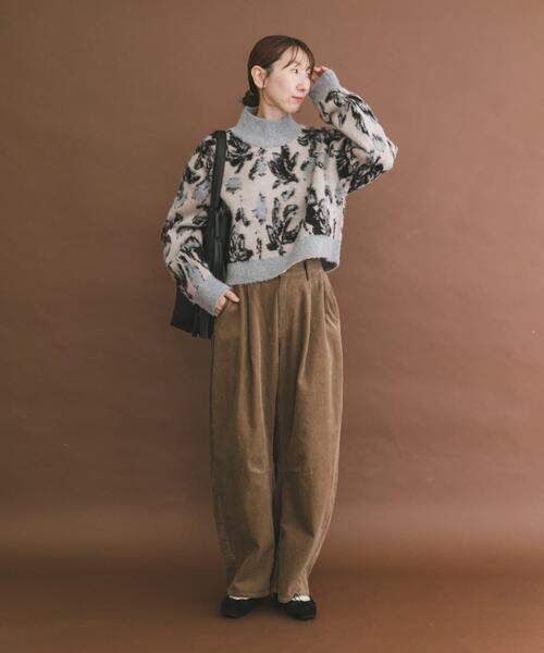 ITEMS URBANRESEARCH（アイテムズ アーバンリサーチ）の「ジャガードニュアンスハイネックニット（ニット/セーター・レディース・ブラウン/ネイビー/ベージュ・FREE）」の20枚目の写真