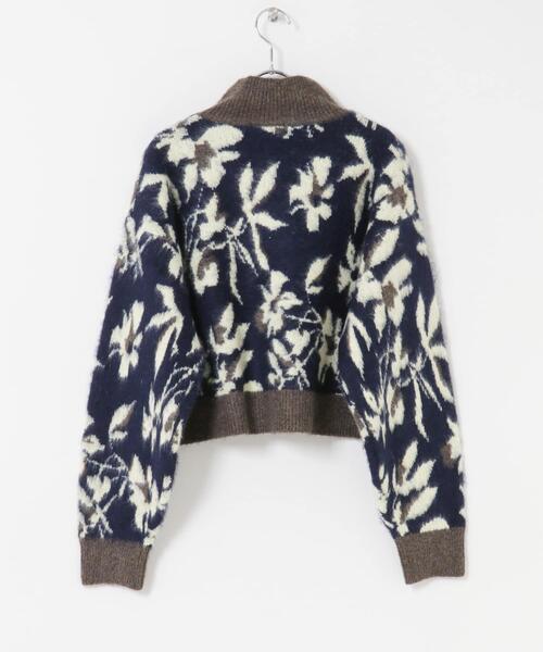 ITEMS URBANRESEARCH（アイテムズ アーバンリサーチ）の「ジャガードニュアンスハイネックニット（ニット/セーター・レディース・ブラウン/ネイビー/ベージュ・FREE）」の7枚目の写真