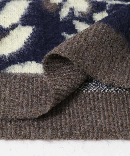 ITEMS URBANRESEARCH（アイテムズ アーバンリサーチ）の「ジャガードニュアンスハイネックニット（ニット/セーター・レディース・ブラウン/ネイビー/ベージュ・FREE）」の8枚目の写真