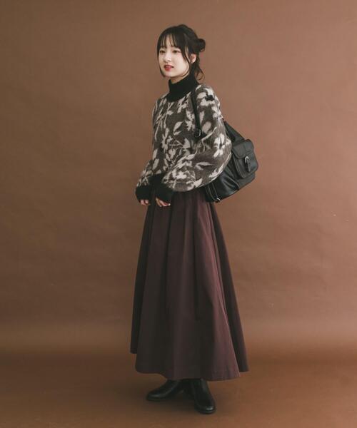 ITEMS URBANRESEARCH（アイテムズ アーバンリサーチ）の「ジャガードニュアンスハイネックニット（ニット/セーター・レディース・ブラウン/ネイビー/ベージュ・FREE）」の13枚目の写真