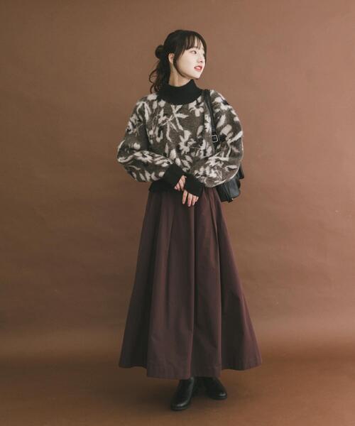 ITEMS URBANRESEARCH（アイテムズ アーバンリサーチ）の「ジャガードニュアンスハイネックニット（ニット/セーター・レディース・ブラウン/ネイビー/ベージュ・FREE）」の14枚目の写真