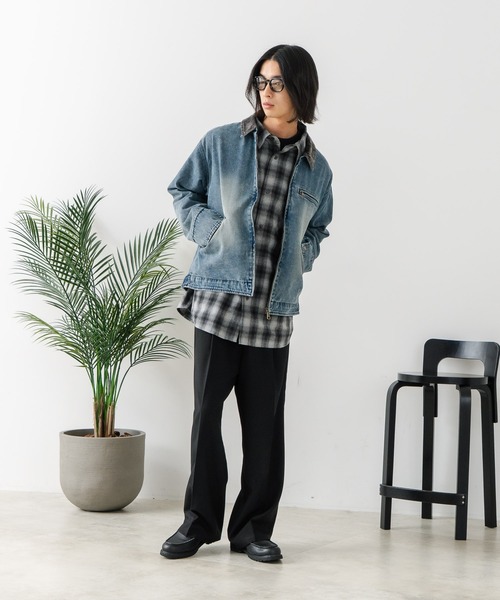 brknhome(ブロークンホーム)の「【BRKNHOME/ブロークンホーム】ダック 襟コーデュロイ ジャケット(ブルゾン・メンズ・ブルー/キャメル・MEDIUM/LARGE)」の14枚目の写真