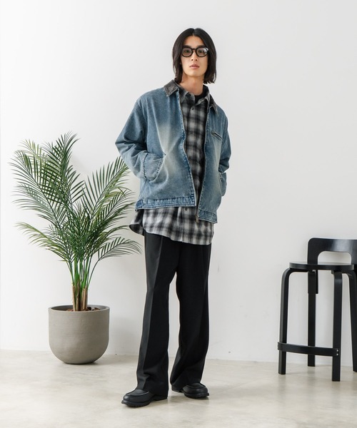 brknhome(ブロークンホーム)の「【BRKNHOME/ブロークンホーム】ダック 襟コーデュロイ ジャケット(ブルゾン・メンズ・ブルー/キャメル・MEDIUM/LARGE)」の15枚目の写真