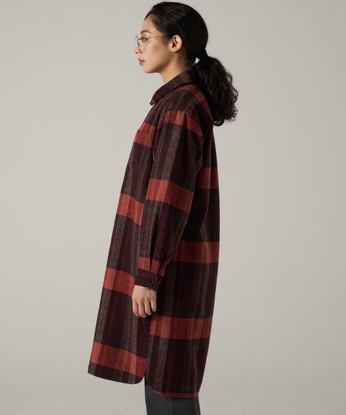 Eddie Bauer（エディーバウアー）の「バラード フランネル ポップオーバー（シャツワンピース・レディース・ワイン系/イエロー系/ブルー系・S/XL/L/M）」の9枚目の写真